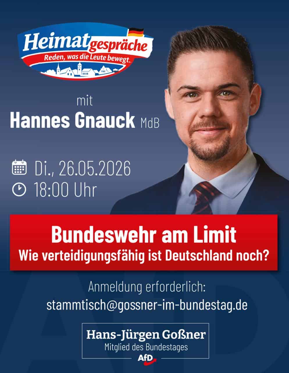 Heimatgespräche mit Hannes Gnauck MdB