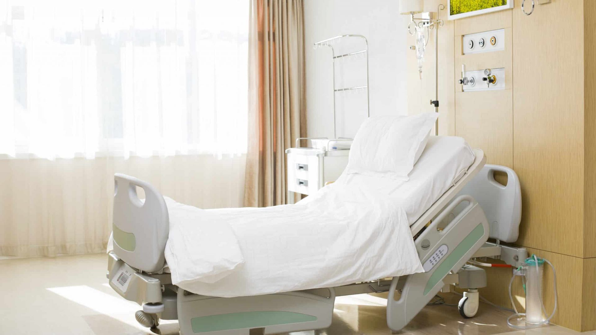 Empty hospital room
